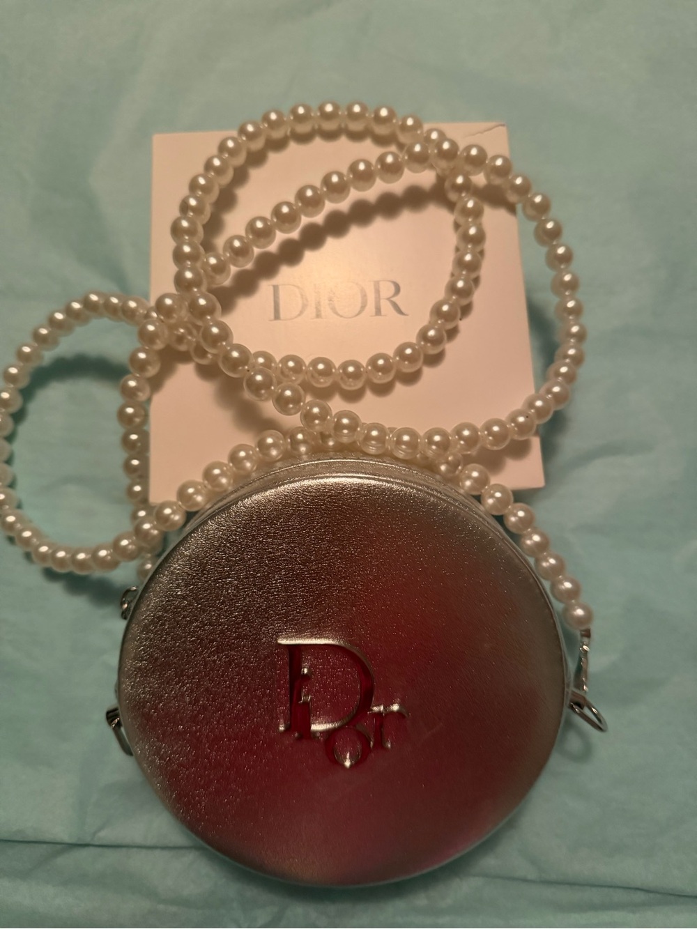Makeup Accessory - Dior Case with pearl crossbody